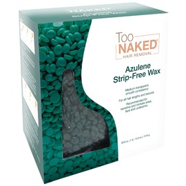 TOO NAKED HAIR REMOVAL Azulene Strip-Free Wax, Medium Transparency, Salon Wax, 28.8 oz