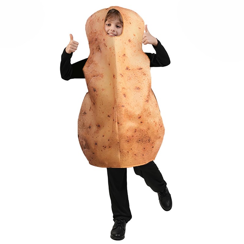 DSPLAY Potato Costume For Kids Cosplay Funny Food Potato Costumes