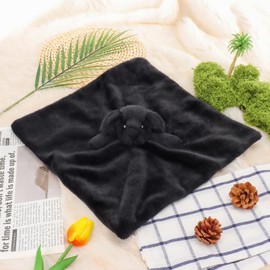 Apricot Lamb Black Labrador Dog Soft Safety Blanket Comforter for Babies, Soothing Blanket for Baby Boys and Girls, 35 x 35 cm