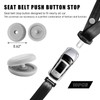 Sylvil 10 Sets Seat Belt Button Stop, Plastic Seat Belt
