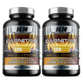 Iron Labs Nutrition Acetyl L Carnitine Capsules - Double Pack - 2000mg Acetyl L-Carnitine x 60 Servings - Carnitine Plus 6 Added Nutrients (240 Vegetarian Capsules)