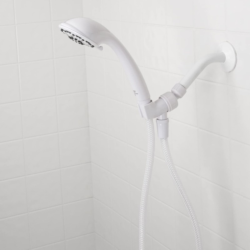 Aqua Vista 3-in. White Handheld Shower Head with 3 Spray