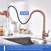 TUTEW Touchless Kitchen Faucet with Pull Down Sprayer, Red Copper