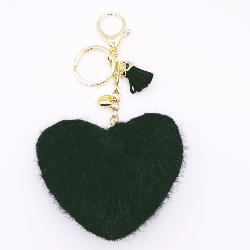 jtkdxqs Pom Pom Keychain Soft Artificial Rabbit Fur Plush Fluffy
