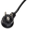 CablesOnline, 2-Pack 1ft Right-Angle NEMA 5-15P to IEC C13 Short