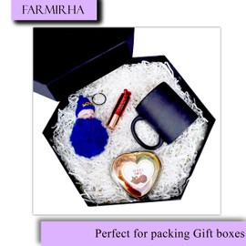 FARMIRHA White Shredded Tissue Paper 100g for Gift Box, Raffia Basket and Hamper Filling, Easter Grass Decoration (White)