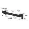 Yamazaki 1809 Kitchen Towel Hanger Bar, Anti-Slip, Black, W 8.4