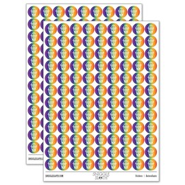 Yummy Bubble Tea Boba Milk Dessert Drink 200+ Round Stickers - Matte Finish - 0.50" Size - Rainbow
