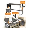 SURMIO Modern Foldable Writing Computer Desk with Storage Bag, No-Assembly