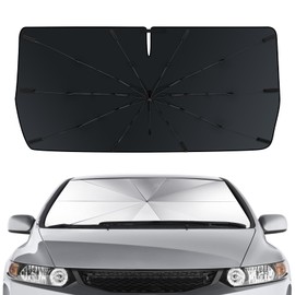 D-Lumina Winshield Sun Shade Umbrella for 2012 2013 2014 2015 Honda Civic, Foldable Car Umbrella Window Shade Sun Visor Cover for UV Rays & Sun Heat Protection Automobile Interior Accessories