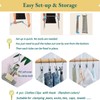Portable Garment Rack for Travel, Mini Clothing Rack Foldable Compact