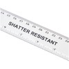 Q-Connect Ruler Shatterproof 300mm Clear (Inches on one side and
