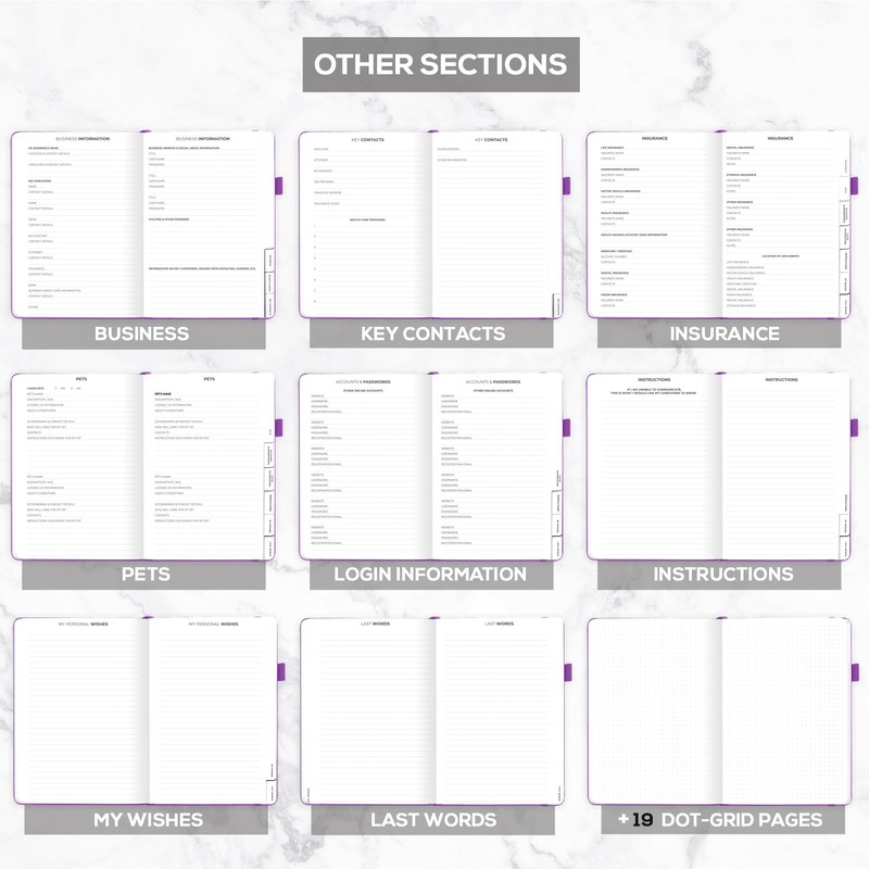 Clever Fox Large End of Life Planner – Guided Final