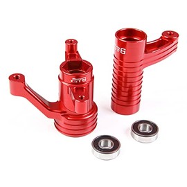 GTB CNC Aluminum RC 1/5 LOSI Desert Buggy DBXL 2.0 Gas Car Steering System Upgrade Part (Red)