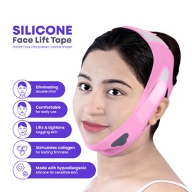 OORSE Silicone V Line Face Lifting Mask with Adjustable Double Chin Strap for Women