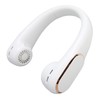 Neck Fan 4 Speeds Quiet Bladeless USB Rechargeable 2400mAh Battery