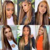Ombre Bundles P427 Human Hair Bundles Honey Brown Straight Bundle