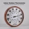 Indoor Outdoor Thermometer Hygrometer - 10 Inch Outdoor Thermometer Large