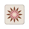 4 Coaster Set 60s 70s Retro Flowers