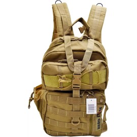 Explorer Coyote Tan Hydration Pack Ready Backpack with Molle & Chest Strap