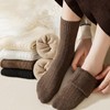 5 Pares Calcetines para Mujeres, Medias de Peluche, Calcetin Otoño
