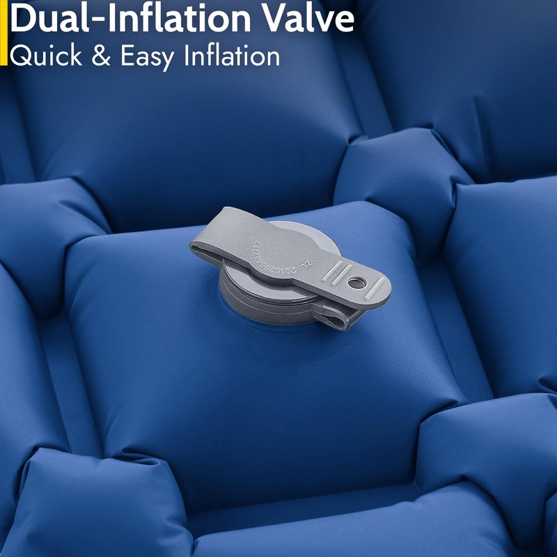 Lightweight Sleeping Mat With Pillow, Ultra Light Inflatable Camping Pad,