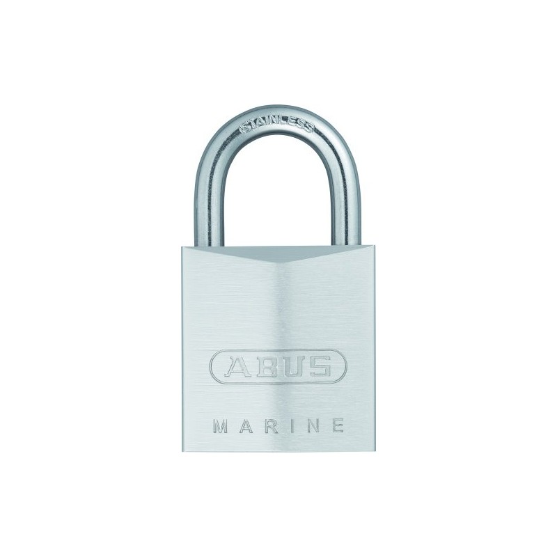 ABUS 28639 Stainless Steel Shackle Brass Padlock with 7341 Reversible