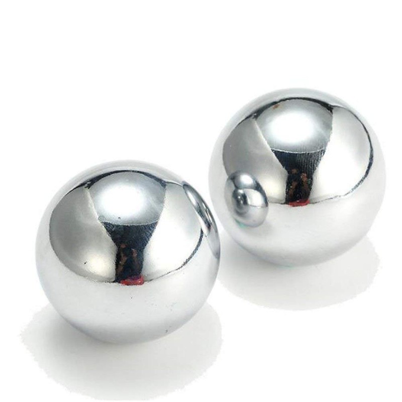 1.9" Stainless Steel Baoding Balls with Carry Pouch.Chinese Massage Health