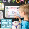 Truck Large Magnetic Calendar for Fridge Dry Erase Board for