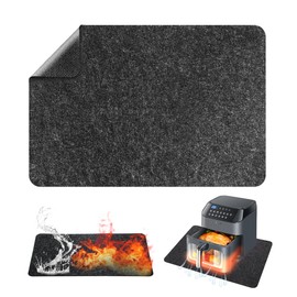 Fire Protection Mat, Heat Resistant Underlay, Baking Mat for Air, Oven, Anti-Wrinkle Storage Made of Felt Material, Kitchen Worktop Soling Protection, 44 x 30 cm