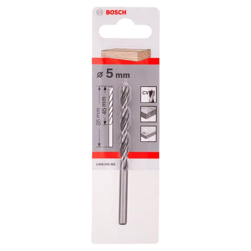 Bosch Professional Brad Point Drill Bit (for wood, Ø 5