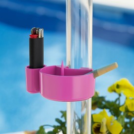 SnowTree - Pink Treehouse Ashtray with Built in Clog Remover & Storage - Cool Ashtray for Indoor or Outdoor Use