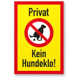 Komma Security Privat - Kein Hundeklo Sign Hunde kacken verboten – Prohibition Sign Dog Toilet Dog Prohibition Sign Prohibition Dog Toilet Dog Waste Dog Pile Dog Poop Dog Poop Dog Poop