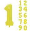 YFHVJTKO 40 Inch Number 1 Foil Yellow Balloons 1st Celebration