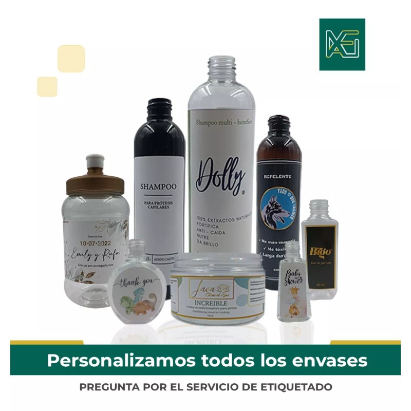 Xena Envase Botella Pet Para Gel De 10 Ml. Con