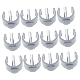 PACKOVE 12pcs Walking Cane C-Clip Pin Locks Adjustable Trekking Pole Attachments Sturdy Mobility Aid Accessories for Seniors and Disabled