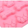 Silicone Molds Pet Paw Print with Bone Treat Dog candy