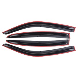 DYRDINSHOW for 2011-2022 Dodge Charger Smoke Window Visors Sun Rain Wind Guards Vent Shade