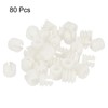 TA-VIGOR 80Pcs Furniture Plastic Pre-inserted Nuts, M6 x 10.5mm Plastic