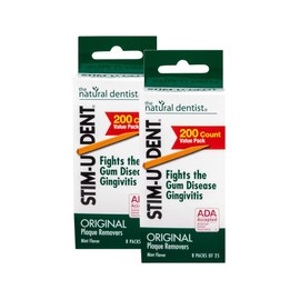 STIM-U-DENT Plaque Removers, Value Pack, Mint, 8 pk 25 ea (Pack of 2)