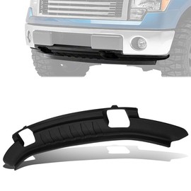 Air Deflector Front Bumper Lower Valance Grille Compatible with 09-14 Ford F-150 4WD with Tow Hook Holes