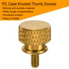 MECCANIXITY 12pcs UNC6-32x6.5mm Knurled Thumb Screw Computer Case Threaded Hand