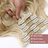 Cybelleza 48 cm Clip-In Extensions, Hairpiece Like Real Hair, 6