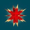 Annaberger Folding Star Christmas Star Red / Yellow 60 cm with Lighting Set Ore Mountains