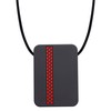 Munchables Rectangle Sensory Chew Necklaces Chewelry - Red