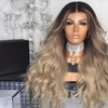 Natural Long Wavy Wigs Lace Front Wig Heat Resistant Hair