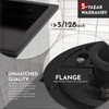 WEBANG 6 Inch Square Shower Drain Black Floor Drain with