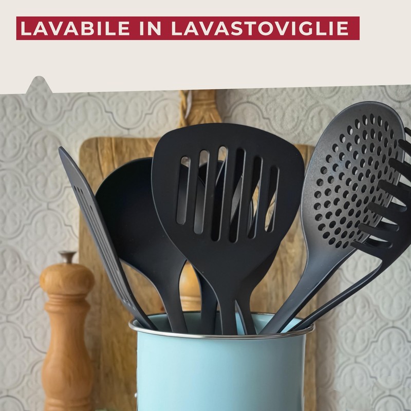 Fackelmann Schiumarola antiaderente in Nylon alto spessore, max 200°C, lavabile