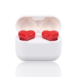 Jectse Auriculares Inalámbricos, Auriculares Bluetooth en Forma de Corazón Cancelación de Ruido Estéreo en la Oreja Auriculares Livianos Auriculares Inalámbricos para Deportes