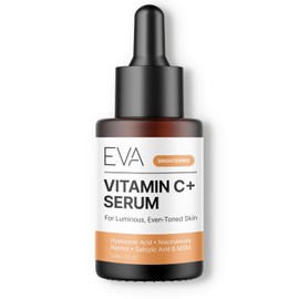 Vitamin C Serum Plus 2% Retinol, 3.5% Niacinamide, 5% Hyaluronic Acid, 2% Salicylic Acid, 10% MSM, 20% Vitamin C - Skin Clearing Serum - Anti-Aging Skin Repair, Supercharged Face Serum (1 oz)